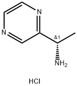 2-Pyrazinemethanamine, α-methyl-, hydrochloride (1:1), (αS)- Structure