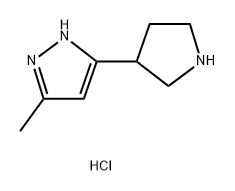 3-methyl-5-(pyrrolidin-3-yl)-1H-pyrazole
dihydrochloride Structure