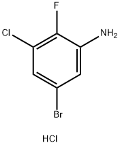 5-Bromo-3-chloro-2-fluoroaniline hydrochloride Structure