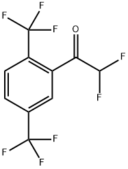 1-(2,5-Bis-trifluoromethyl-phenyl)-2,2-difluoro-ethanone 구조식 이미지