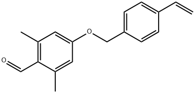 4-[(4-Ethenylphenyl)methoxy]-2,6-dimethylbenzaldehyde Structure