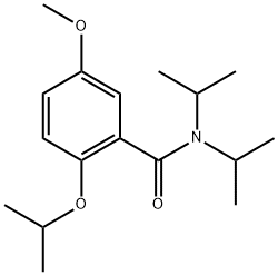 5-Methoxy-2-(1-methylethoxy)-N,N-bis(1-methylethyl)benzamide Structure