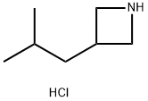 Azetidine, 3-(2-methylpropyl)-, hydrochloride (1:1) 구조식 이미지