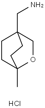 {1-methyl-2-oxabicyclo[2.2.2]octan-4-yl}methanamine hydrochloride Structure