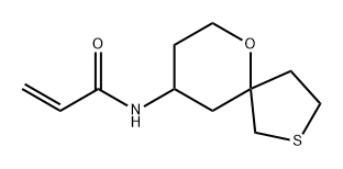 N-{6-oxa-2-thiaspiro[4.5]decan-9-yl}prop-2-enami
de Structure