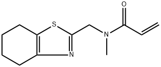 N-methyl-N-((4,5,6,7-tetrahydrobenzo[d]thiazole-2-yl)methyl)propenamide 구조식 이미지
