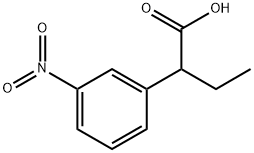 Benzeneacetic acid, α-ethyl-3-nitro- 구조식 이미지