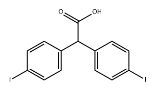 Benzeneacetic acid, 4-iodo-α-(4-iodophenyl)- Structure