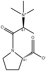 N,N,N-Trimethyl-L-alanyl-L-proline betaine (TMAP) Structure