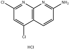 5,7-dichloro-1,8-naphthyridin-2-amine hydrochloride Structure