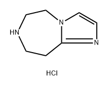 5H-Imidazo[1,2-d][1,4]diazepine, 6,7,8,9-tetrahydro-, hydrochloride (1:1) Structure