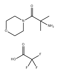 2-amino-2-methyl-1-morpholinopropan-1-one 2,2,2-trifluoroacetate 구조식 이미지