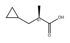 (2R)-3-cyclopropyl-2-methyl-propanoic acid Structure