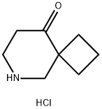 6-Azaspiro[3.5]nonan-9-one hydrochloride 구조식 이미지