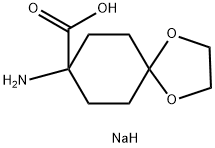 sodium 8-amino-1,4-dioxaspiro[4.5]decane-8-carboxylate Structure