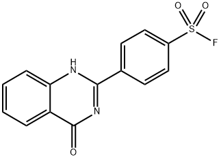 4-(4-oxo-3,4-dihydroquinazolin-2-yl)benzene-1-sulfonyl fluoride4-(4-oxo-3,4-dihydroquinazolin-2-yl)benzene-1-sulphonyl fluoride Structure