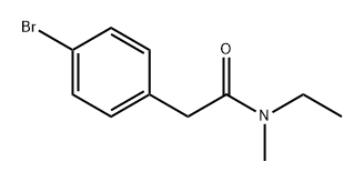 2-(4-bromophenyl)-N-ethyl-N-methylacetamide Structure