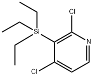 2,4-Dichloro-3-(triethylsilyl)pyridine Structure