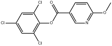 2,4,6-Trichlorophenyl 6-methoxy-3-pyridinecarboxylate Structure