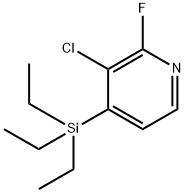 3-Chloro-2-fluoro-4-(triethylsilyl)pyridine Structure