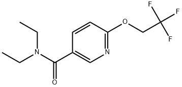 N,N-Diethyl-6-(2,2,2-trifluoroethoxy)-3-pyridinecarboxamide Structure