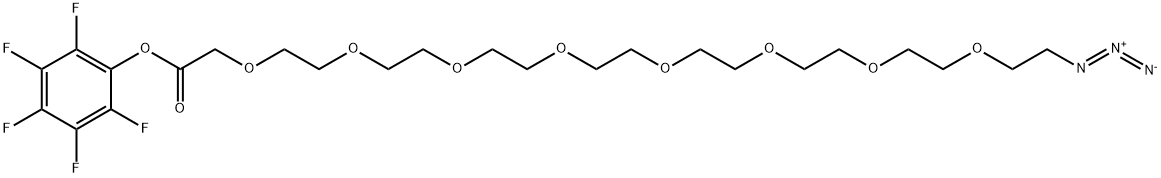 Azido-PEG8-CH2CO2-PFP Structure