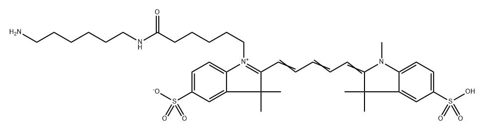 diSulfo-Cy5 amine 구조식 이미지