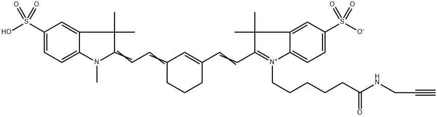 Sulfo-Cyanine7 alkyne Structure