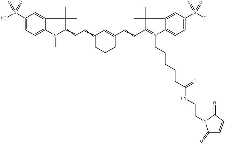 Sulfo-Cyanine7 maleimide Structure