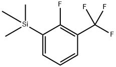 (2-fluoro-3-(trifluoromethyl)phenyl)trimethylsilane Structure