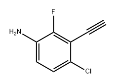 4-chloro-3-ethynyl-2-fluoroaniline Structure