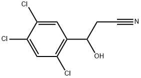 2,4,5-Trichloro-β-hydroxybenzenepropanenitrile Structure