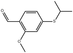 2-Methoxy-4-[(1-methylethyl)thio]benzaldehyde Structure