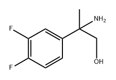 Benzeneethanol, β-amino-3,4-difluoro-β-methyl- Structure