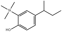 4-(1-Methylpropyl)-2-(trimethylsilyl)phenol Structure