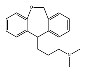 3-(6,11-Dihydrodibenzo[b,e]oxepin-11-yl)-N,N-dimethylpropan-1-amine 구조식 이미지