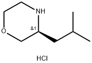 Morpholine, 3-(2-methylpropyl)-, hydrochloride, (3S)- 구조식 이미지