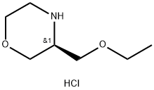 Morpholine, 3-(ethoxymethyl)-, hydrochloride, (3S)- Structure