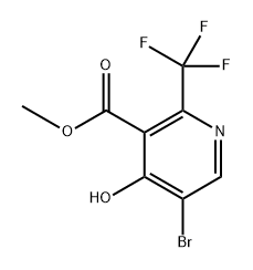 Methyl 5-bromo-4-hydroxy-2-(trifluoromethyl)nicotinate Structure