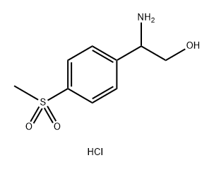 Benzeneethanol, β-amino-4-(methylsulfonyl)-, hydrochloride (1:1) 구조식 이미지