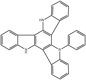 5-phenyl-10,15-dihydro-5H-diindolo[3,2-a:3',2'-c]carbazole Structure