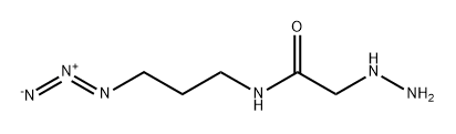 N-(3-Azidopropyl)-2-hydrazinylacetamide Structure