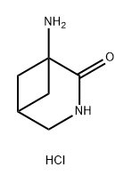 rac-(1r,5r)-1-amino-3-azabicyclo[3.1.1]heptan-2-one hydrochloride, trans Structure