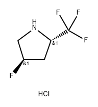 (2S,4R)-4-fluoro-2-(trifluoromethyl)pyrrolidine hydrochloride Structure