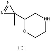 2-(3-methyl-3H-diazirin-3-yl)morpholine hydrochloride Structure