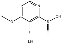 lithium(1+) ion 3-fluoro-4-methoxypyridine-2-sulfinate Structure