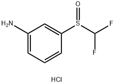 3-difluoromethanesulfinylaniline hydrochloride 구조식 이미지