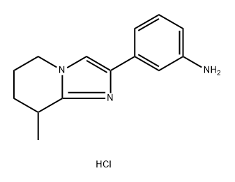 3-{8-methyl-5h,6h,7h,8h-imidazo[1,2-a]pyridin-2-yl}aniline hydrochloride Structure