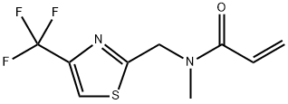 N-methyl-N-((4-(trifluoromethyl)thiazole-2-yl)methyl)propenamide 구조식 이미지