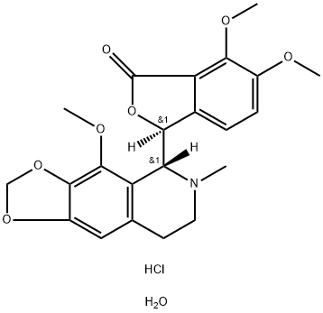 Noscapine Hydrochloride Monohydrate Structure